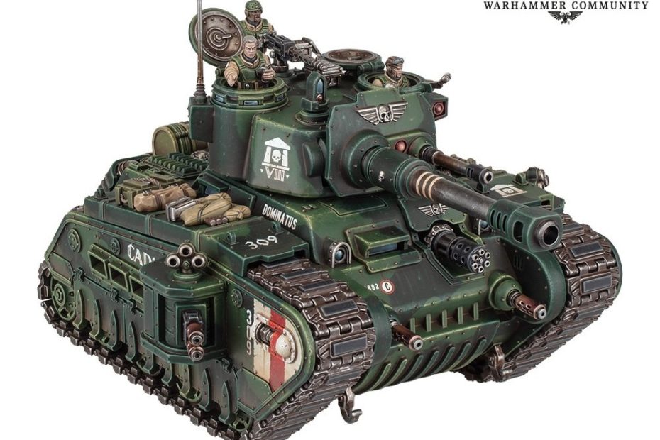 Le char de combat Rogal Dorn écrase les hérétiques avec le pouvoir du prétorien