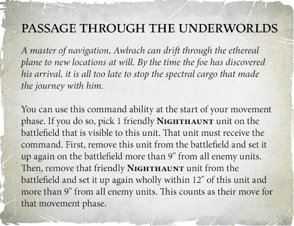 Passage through the underworlds