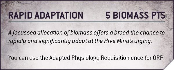 Rapid adaptation