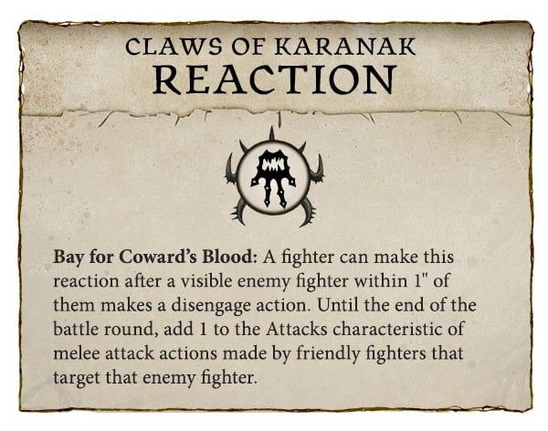 Griffes de Karanak – Réaction – Sang des lâches