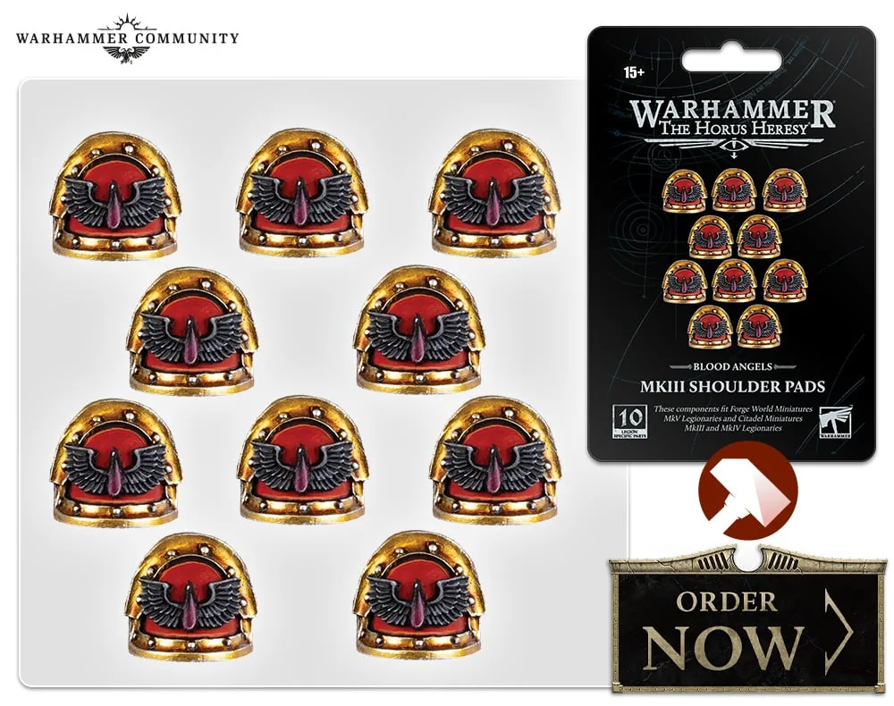 Précommandez les épaulières Blood Angels MkIII