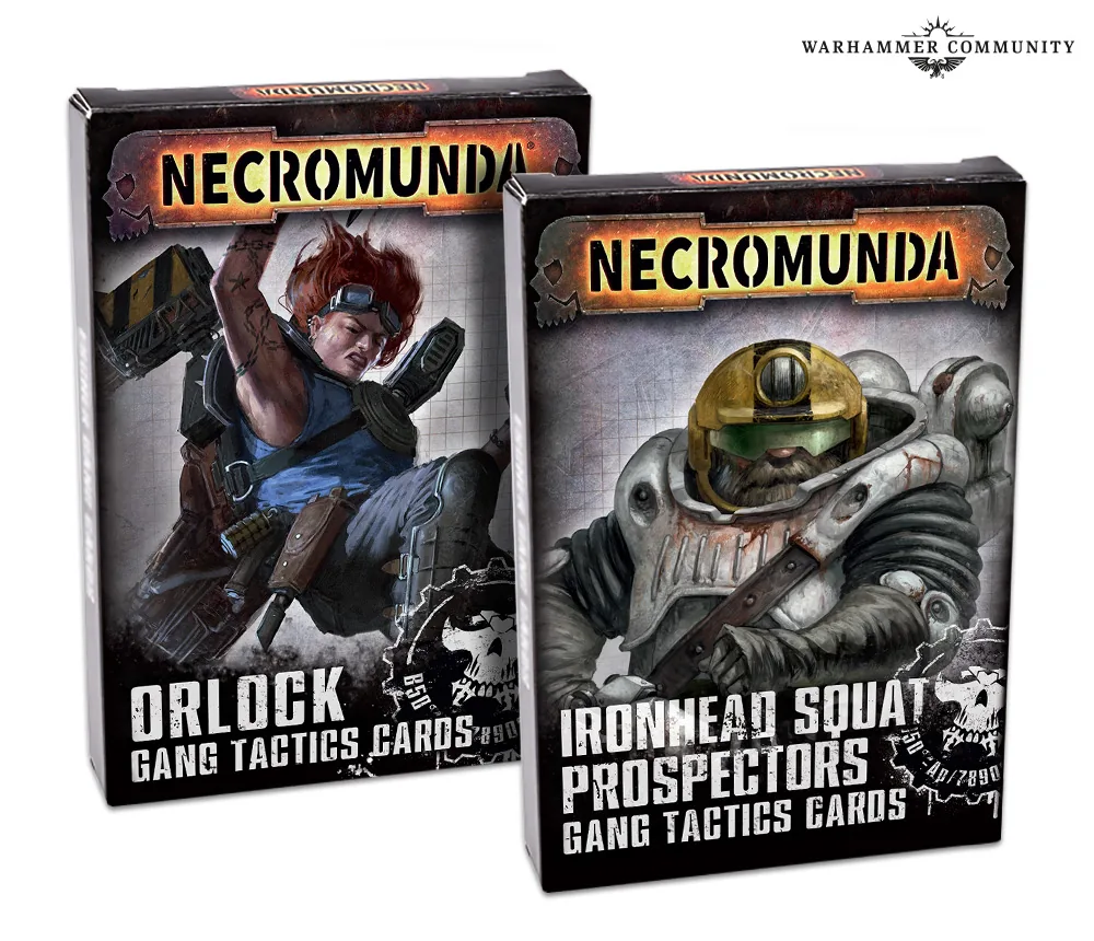 Ironhead Squat Prospectors et House Orlock Gang Tactics Cards