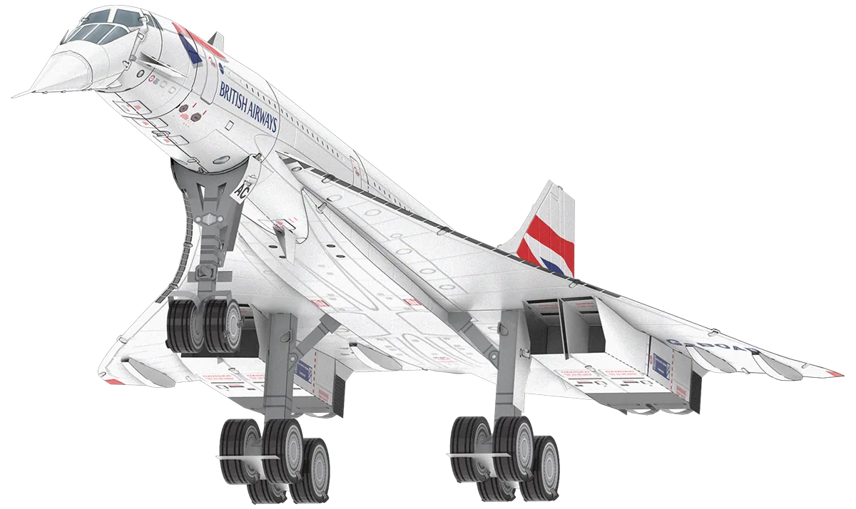 Maquette en metal Metal Earth du Concorde a assembler sans colle