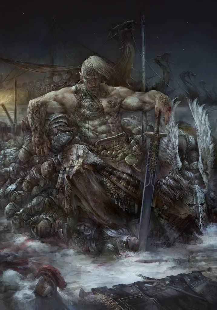 Illustration de la faction des Nords du jeu Conquest de Para Bellum