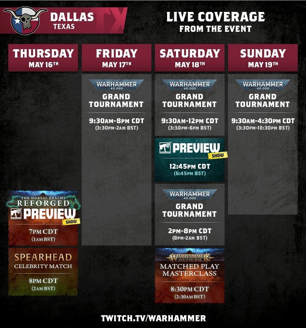DimancheAperçu le 12 mai TwitchSchedule